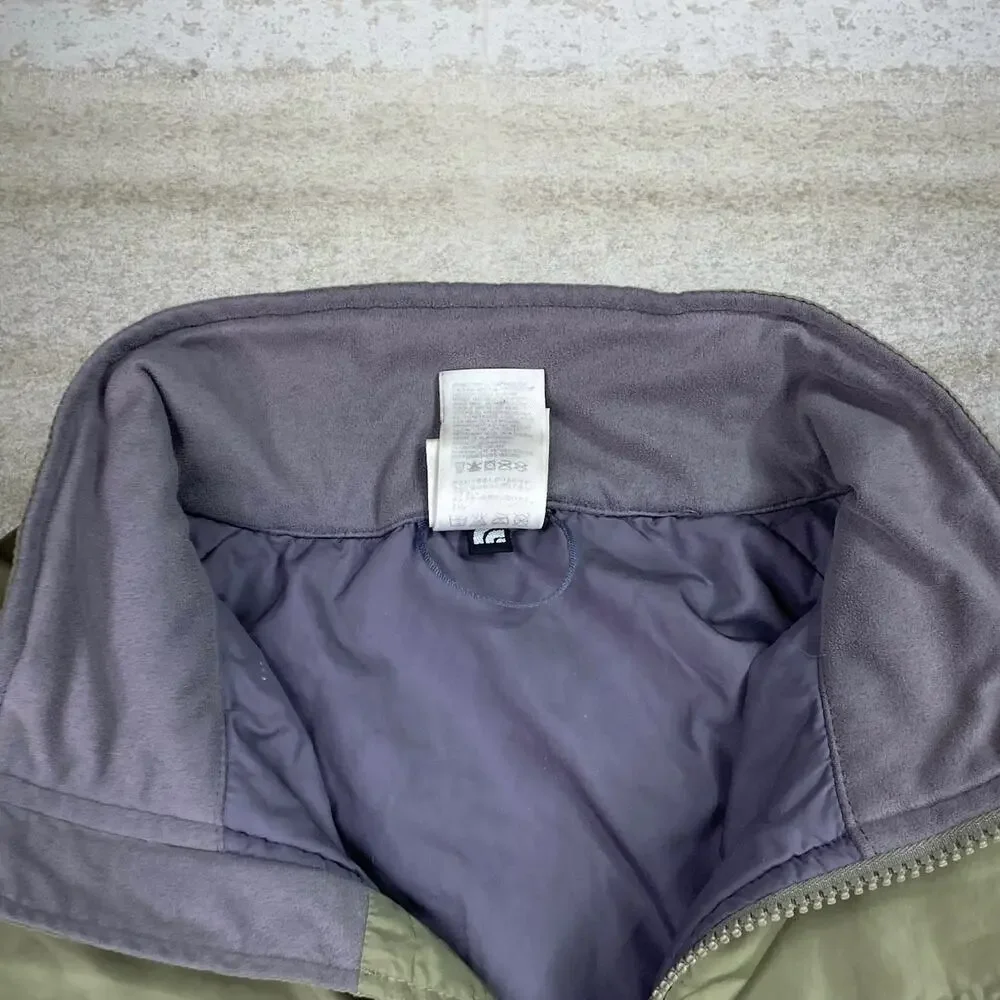 Vintage Y2K The North Face Puffer Jacket Mens L Green Grey Insulated Polyester - Picture 5 of 13